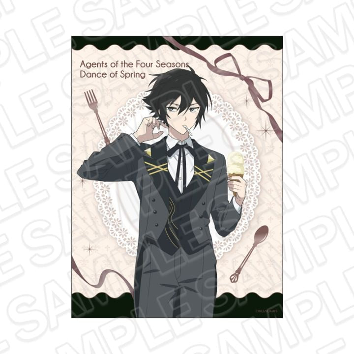 Agent of the Four Seasons Cafe ver. Rosei Kantsubaki Canvas plate with acrylic base