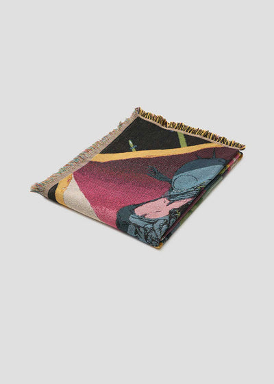 Chainsaw Man Reze Arc Chainsaw Man vs Bomb - Jacquard throw blanket - official product view 3