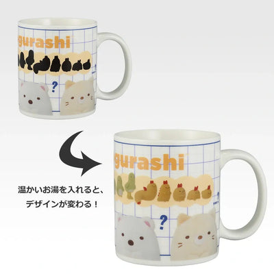 Ichiban Kuji Sumikko Gurashi What If Sumikko Evolved? - D Prize Heat-Reactive Mug – white background product view (second copy)