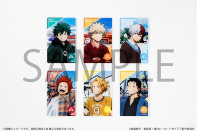 My Hero Academia Fuji-Q Highland Acrylic Cards Complete Set Of 6 Types, official product view 2