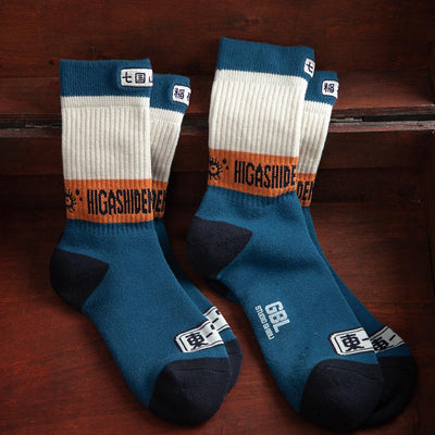 My Neighbor Totoro Socks - GBL Bus Stop Pattern - Blue - official product view 6