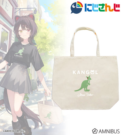 Inui Toko Nijisanji x KANGOL tote bag, official view 1
