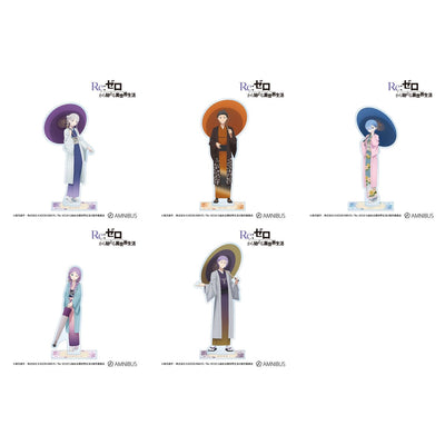 [Special Bundle] Re:Zero Starting Life in Another World Newly Illustrated Japanese Umbrella Wasou Ver. - BIG Acrylic Stand (5 Types) - all offered designs