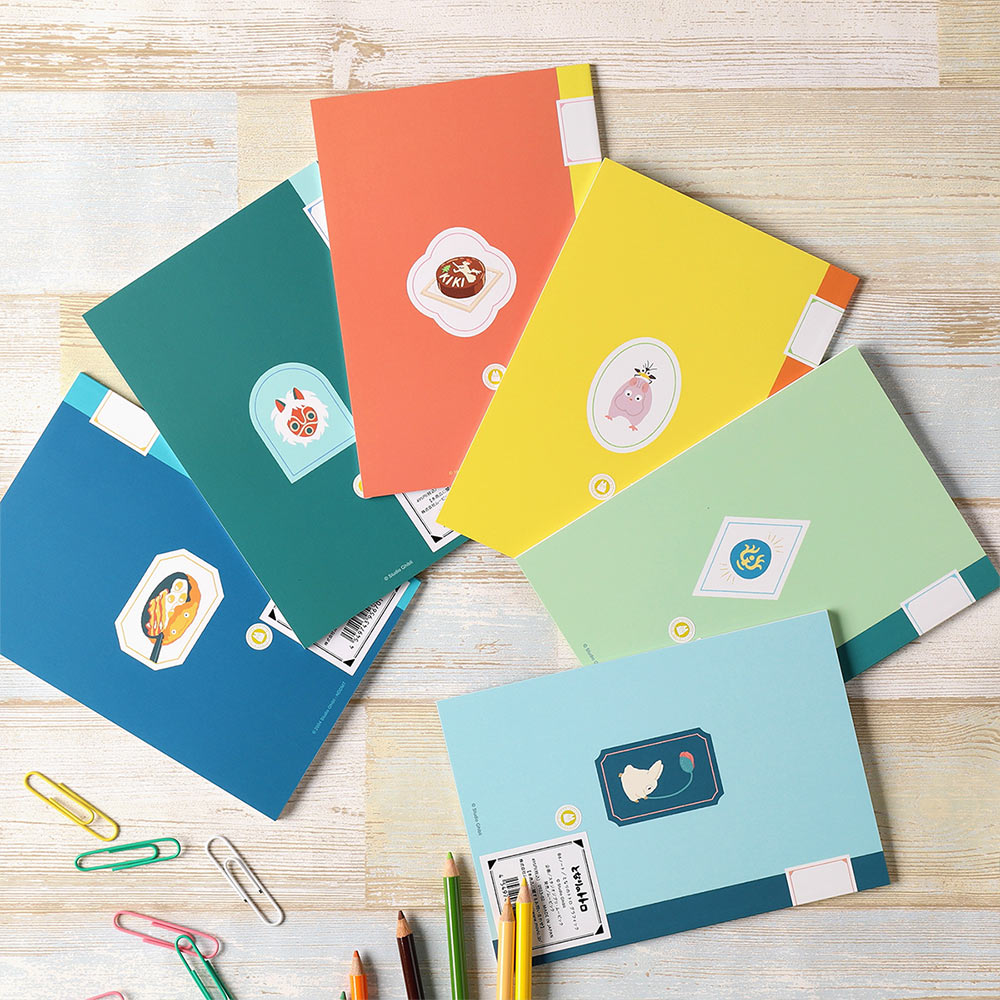 Studio Ghibli Graphic B6 Notebooks - back covers
