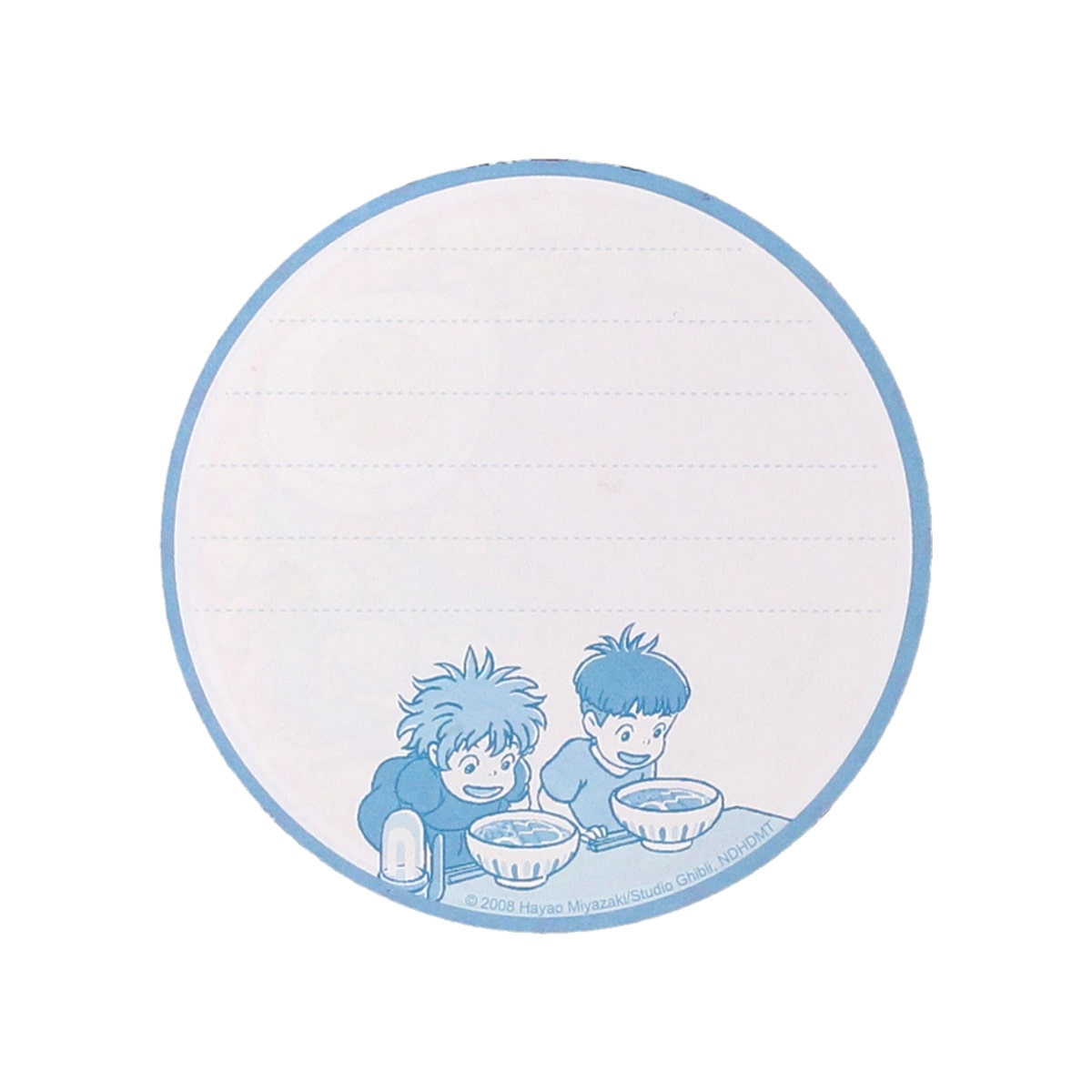 Studio Ghibli - Round Food Memo Pads (3 Types) - Ponyo Lisa Ham Ramen - official view 21