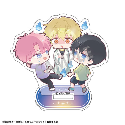 Tamon's B-Side Episode Selection mini acrylic stand - Tamon Fukuhara, Ouri Sakaguchi & Natsuki Ishibashi official product photo