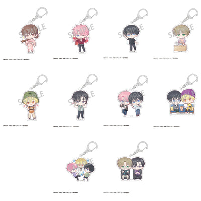 Tamon's B-Side Episode Selection acrylic keychains, complete set of all ten designs