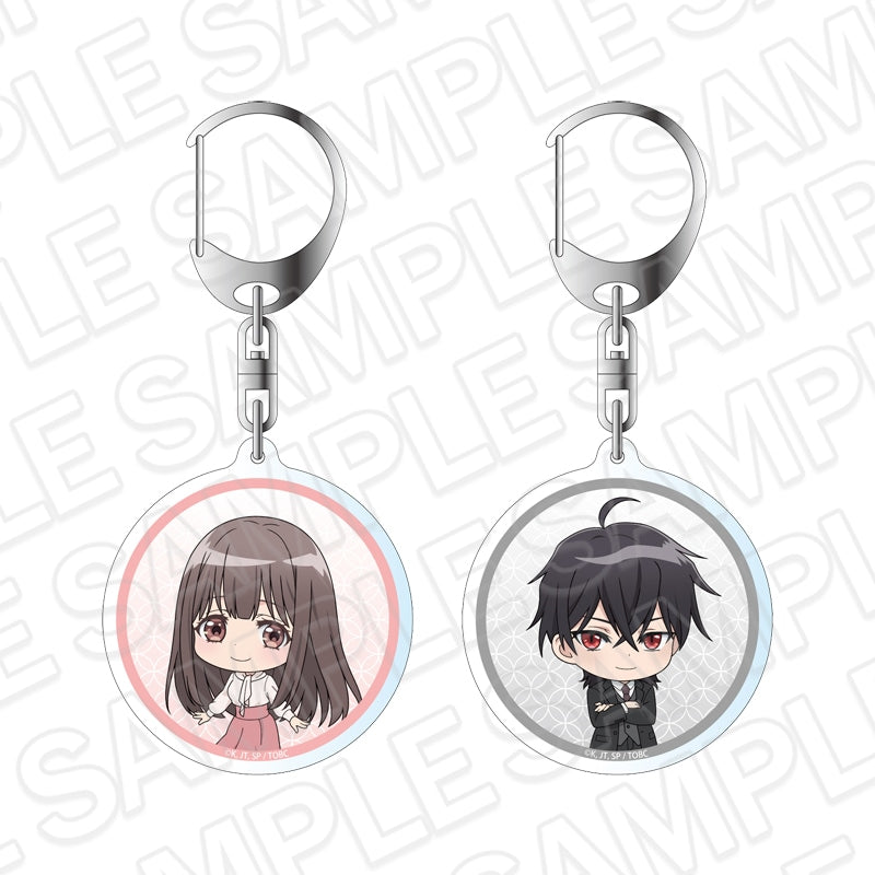 The Ogre's Bride Double-Sided Acrylic Keychain - Yuzu & Reiya - Casual / Suit