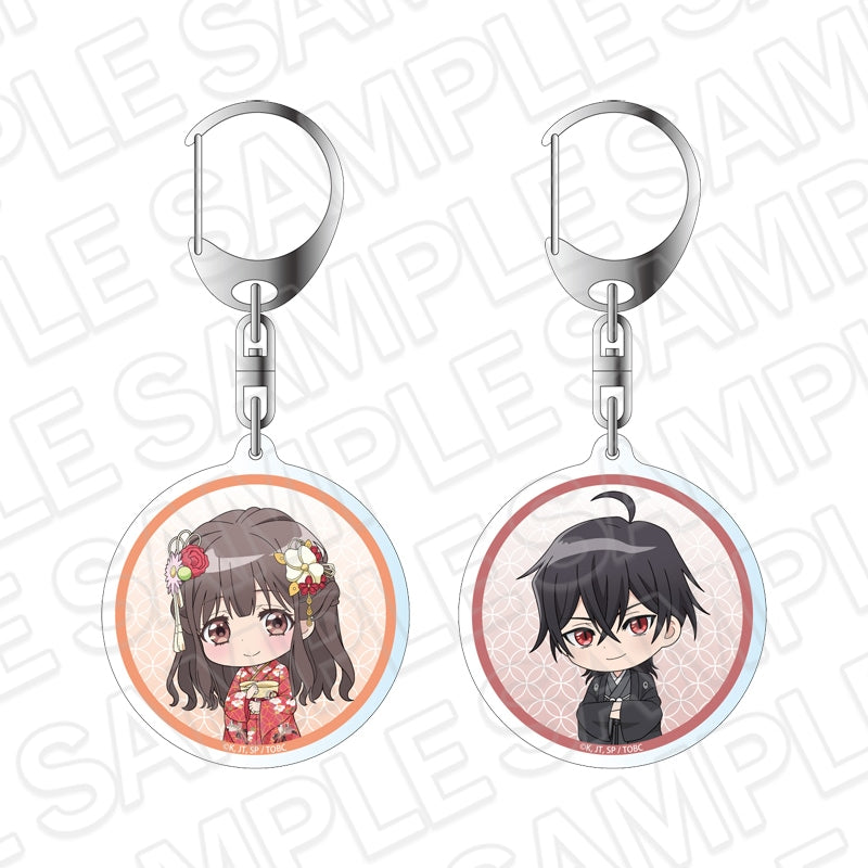 The Ogre's Bride Double-Sided Acrylic Keychain - Yuzu & Reiya - Kimono