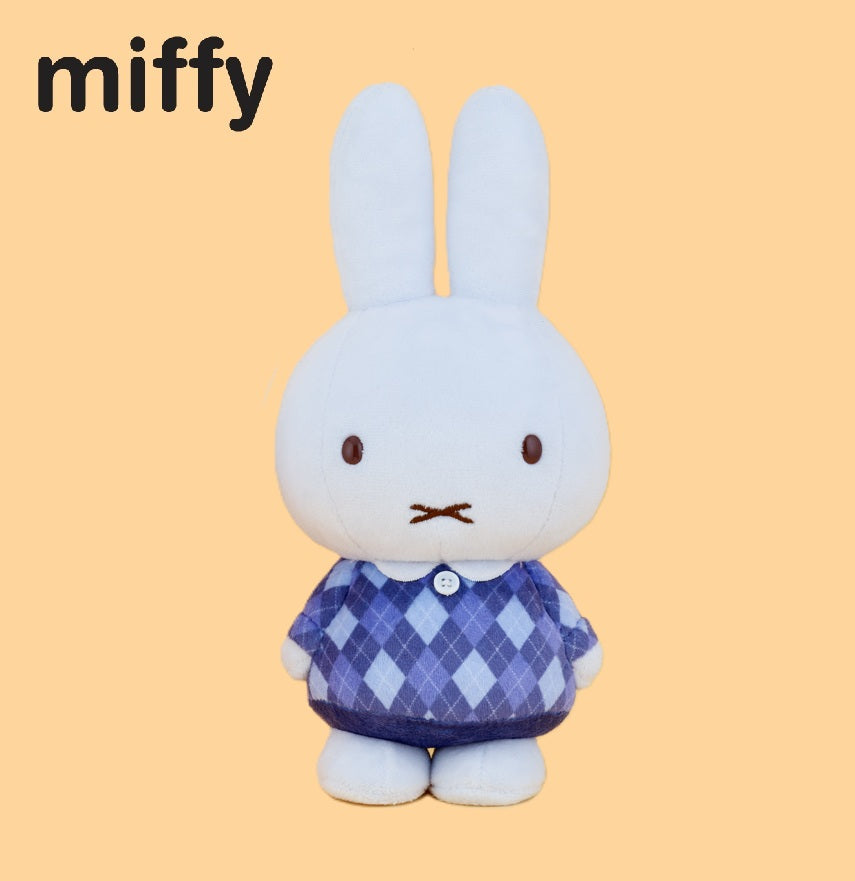 Miffy - Plush Blue Argyle Ver.